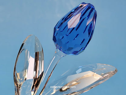 Swarovski Crystal blue Tulip With 9 Mini Tulips Member Renewal Gift