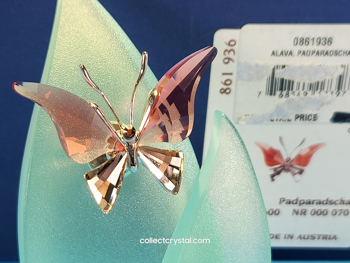 CRYSTAL PARADISE BUGS OBJECT – BUTTERFLY ALAVA PADPARADSCHA 861936