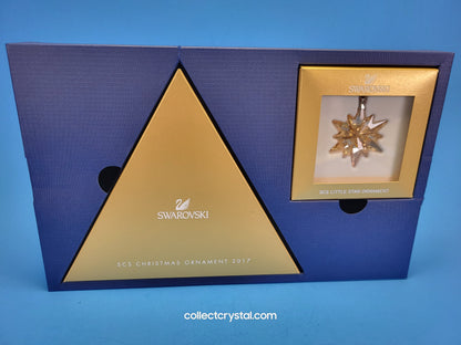 Swarovski SCS gold 2017 Snowflake Christmas Ornament Set # 5268828