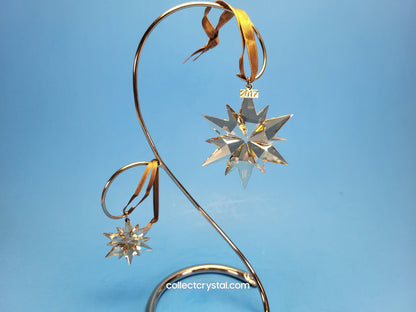 Swarovski SCS gold 2017 Snowflake Christmas Ornament Set # 5268828