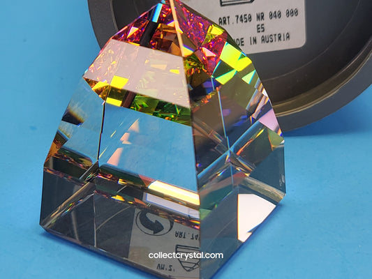 pyramid paperweight Pyramid-Small-Vitrail Medium - Boxed Swarovski Paperweights