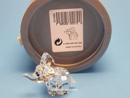 SWAROVSKI ELEPHANT LARGE with frosted tail 015169