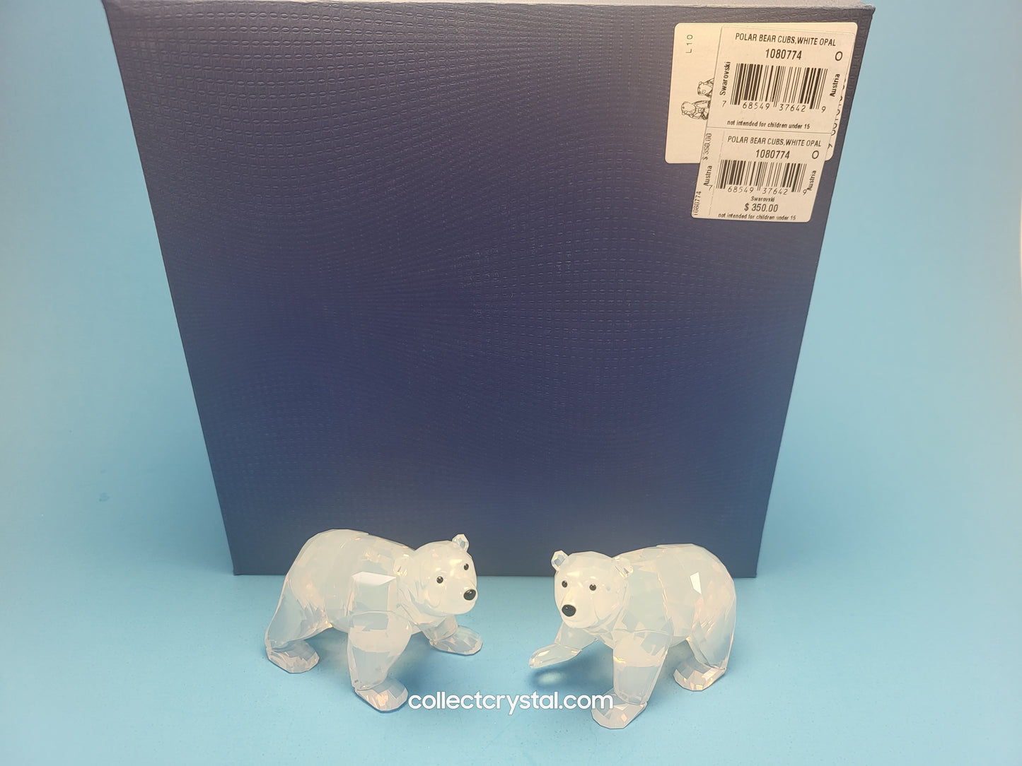 SWAROVSKI 2011 ANNUAL EDITION COMPANION POLAR BEAR CUBS WHITE OPAL