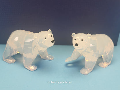 SWAROVSKI 2011 ANNUAL EDITION COMPANION POLAR BEAR CUBS WHITE OPAL