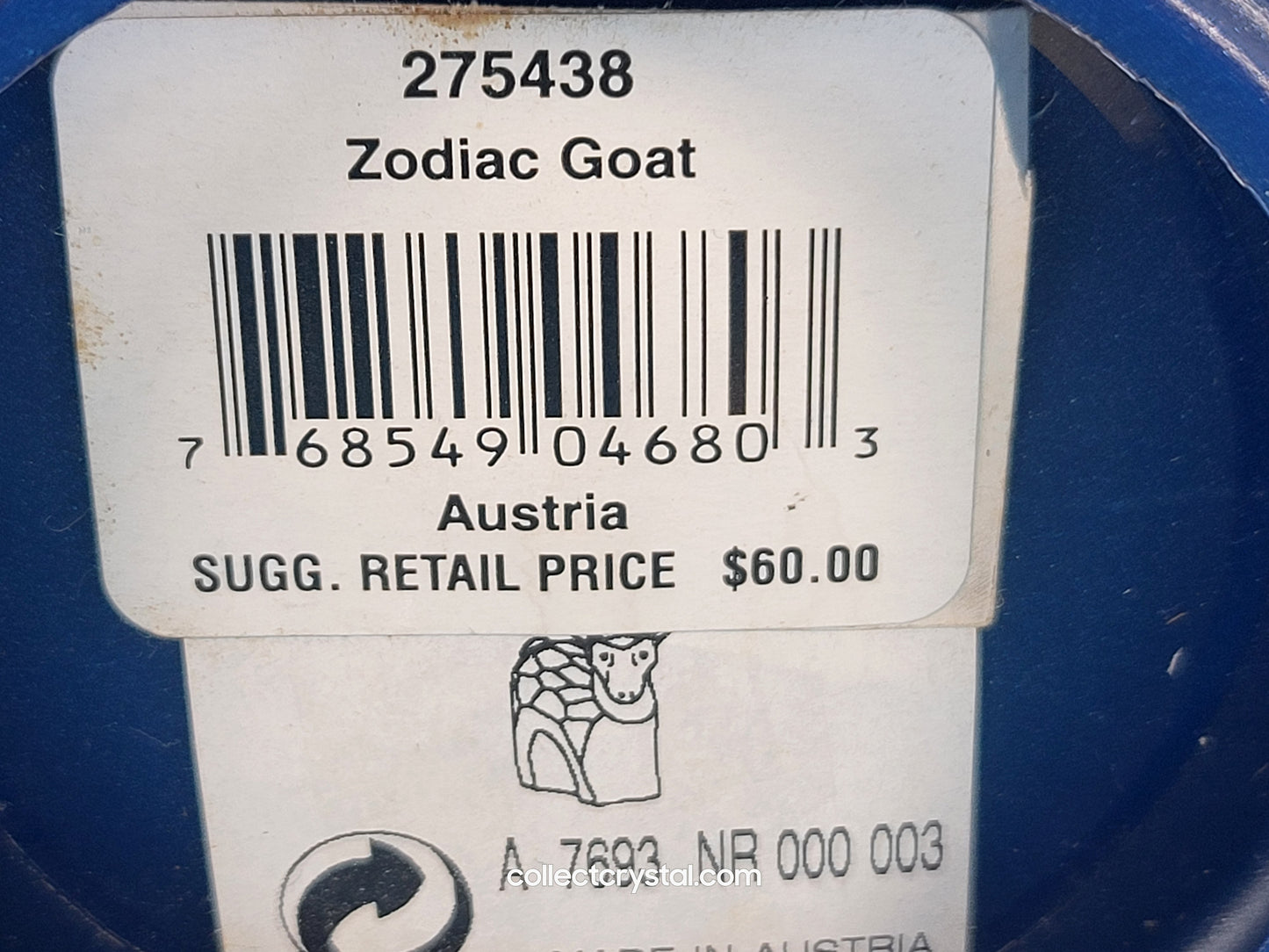 ZODIAC GOAT 275438 Capricorn