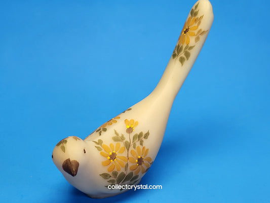 Fenton Happiness Cameo Hand Painted Bird