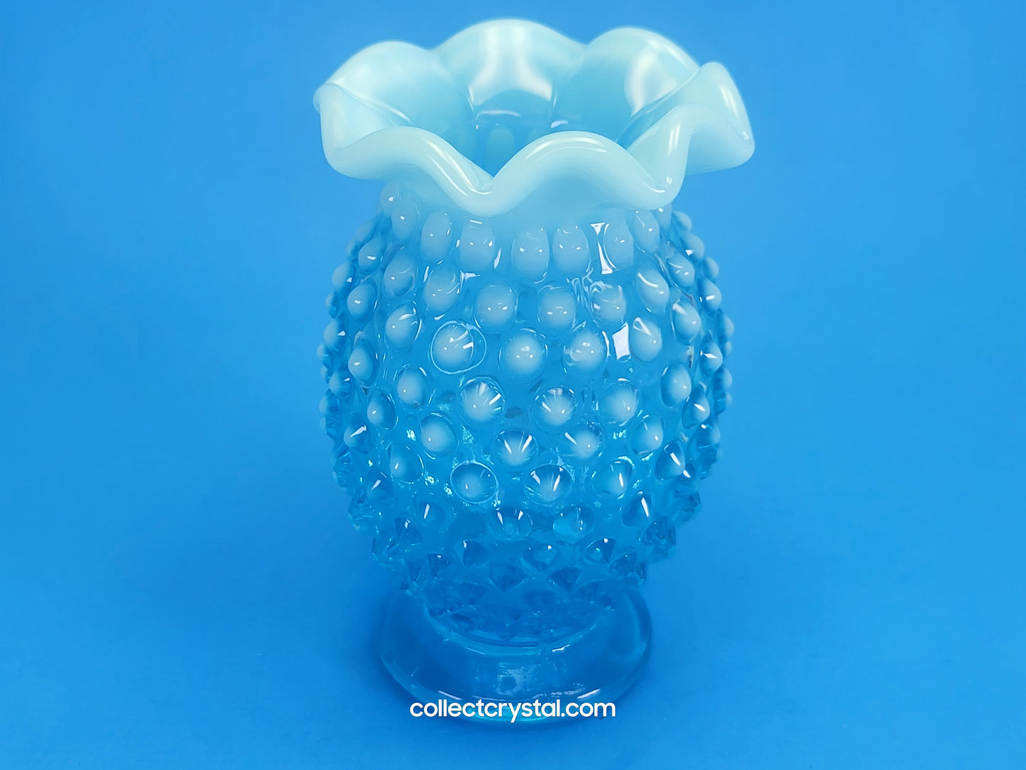 Fenton Vintage Opalescent Hobnail Bud Vase