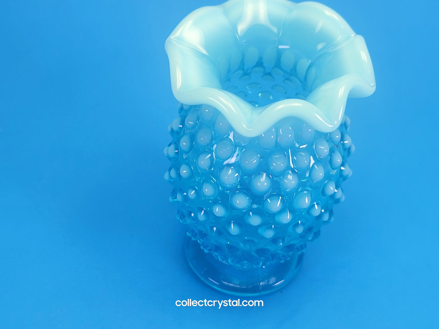 Fenton Vintage Opalescent Hobnail Bud Vase