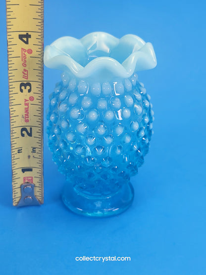 Fenton Vintage Opalescent Hobnail Bud Vase