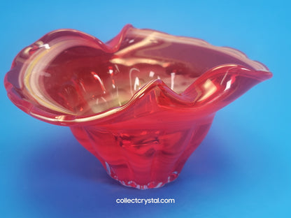 Hand Blown Art Glass Bowl