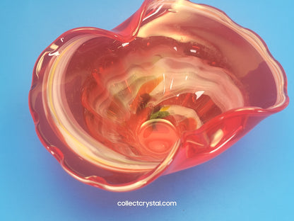 Hand Blown Art Glass Bowl