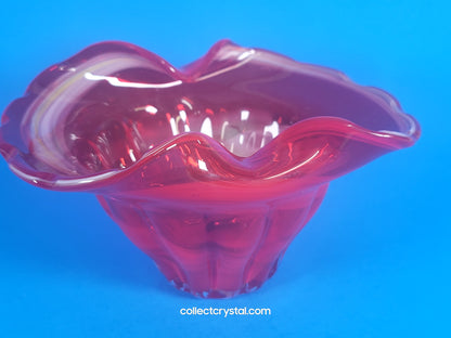 Hand Blown Art Glass Bowl