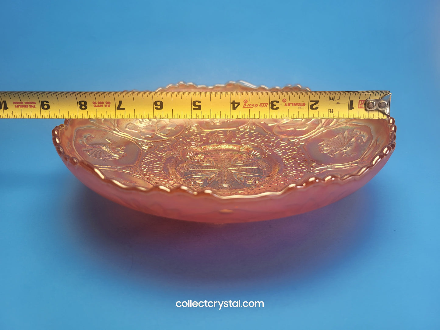 Fenton Dragon Lotus Orange Carnival Bowl