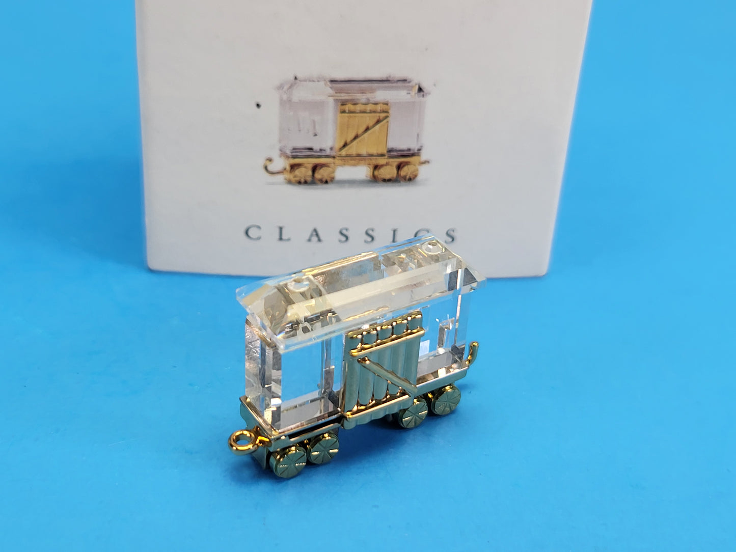 CRYSTAL MEMORIES – TRAIN FREIGHT CAR GOLD 219194