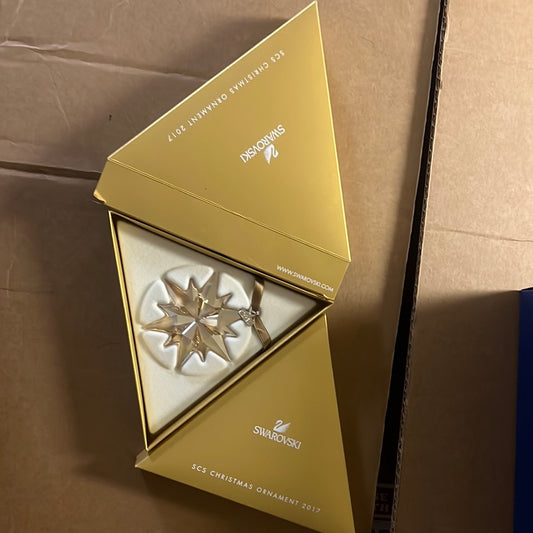 2017 gold large ornament