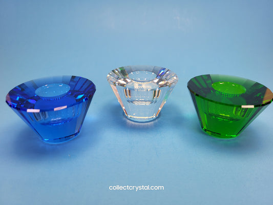 Candleholder Set Trio set 270218 Home Decor Emerald Sapphire and clear Wedding Gift Accessories