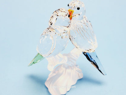 Birds BUDGIES love Birds Parrot Figurine with Colored Accent 680627